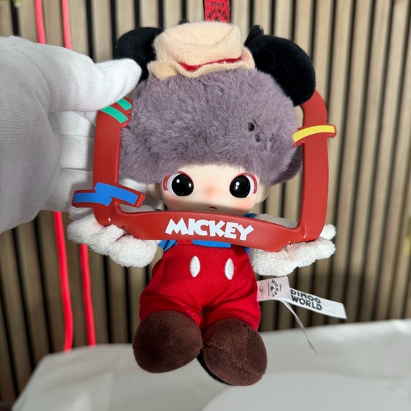 POP MART Other - 🏰 WOW 🤩 Dimoo World × Disney Vinyl Plush Keychain 💜 RARE "Secret Mickey TV Show"